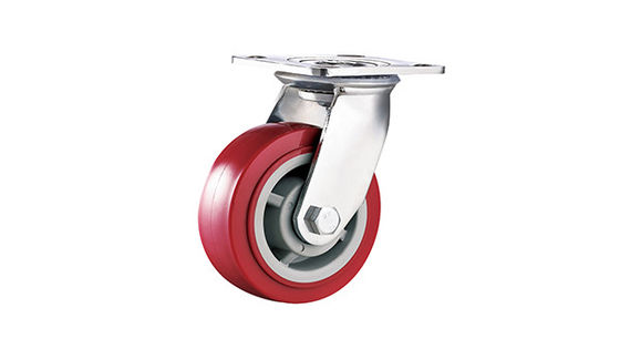 4" 5" 6" 8" Trolley Caster Wheel Heavy Duty Kullanım Dayanıklı Polyurethane Caster Wheel