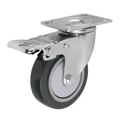 Kullanım Dayanıklı Endüstriyel Casters Dayanıklı PU Castor Çarkları Pürüzsüz