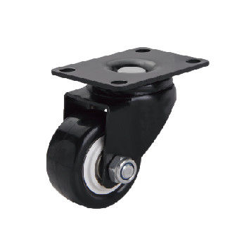 PP PU PVC Evrensel Mobilya Çarkları Siyah Hafif Çark Çarkları