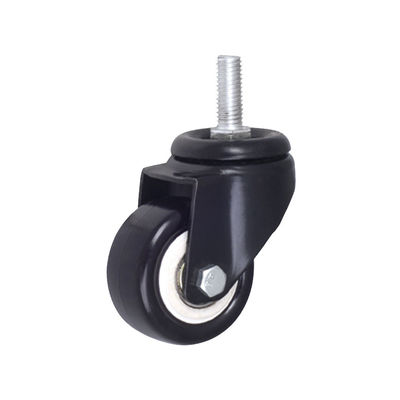 PP PU PVC Evrensel Mobilya Çarkları Siyah Hafif Çark Çarkları