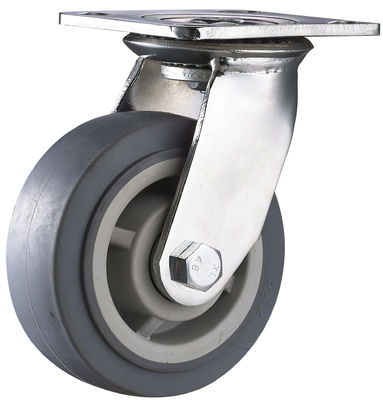 4" 5" 6" 8" Trolley Castor Wheels Ağır Görevli Kullanım Dayanıklı Termoplastik Kauçuk Çarkları