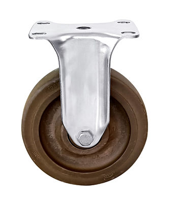304 Paslanmaz Çelik Castor Tekerlekleri 125mm Yüksek Sıcaklıklı Naylon Castor Tekerlekleri