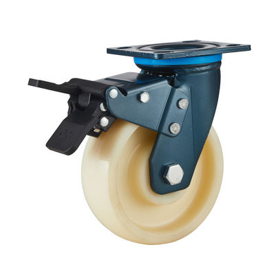 Dajin Ağır Görevli Çark Çarkları 100mm-200mm Nylon Çark Çark Çarkları Pas Döşeme Kaplamasıyla