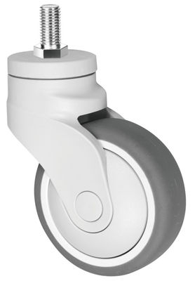 Elastik Termoplastik Kauçuk TPR Castor, Plastik Tıbbi Cihaz Caster
