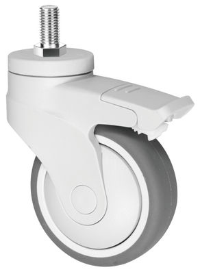 Elastik Termoplastik Kauçuk TPR Castor, Plastik Tıbbi Cihaz Caster