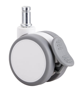 2.5 inç beyaz sessiz çift tekerlekli rotor üst plaka / tek frenli