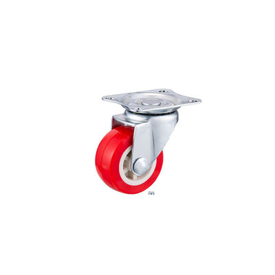 Kırmızı Caster Wheels 25mm -75mm Universal Ofis Sandalyesi Caster Wheels