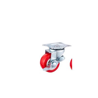 Kırmızı Caster Wheels 25mm -75mm Universal Ofis Sandalyesi Caster Wheels