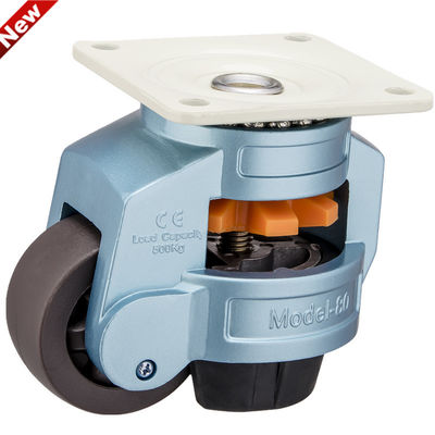 Premium Ağır Hizmet Ayarlanabilir Seviyeleme Tekerlekleri 86mm 110mm, Pürüzsüz Hareket İçin Naylon Tekerleklerle