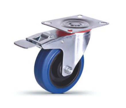 75mm 100mm Tekerlekler Endüstriyel Yüksek Esneklik TPR Tekerlek